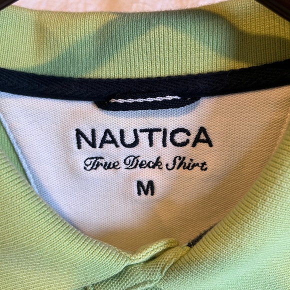 Men’s medium Nautica Polo shirt. Free deck. Green. Good condition barely worn - Picture 4 of 5